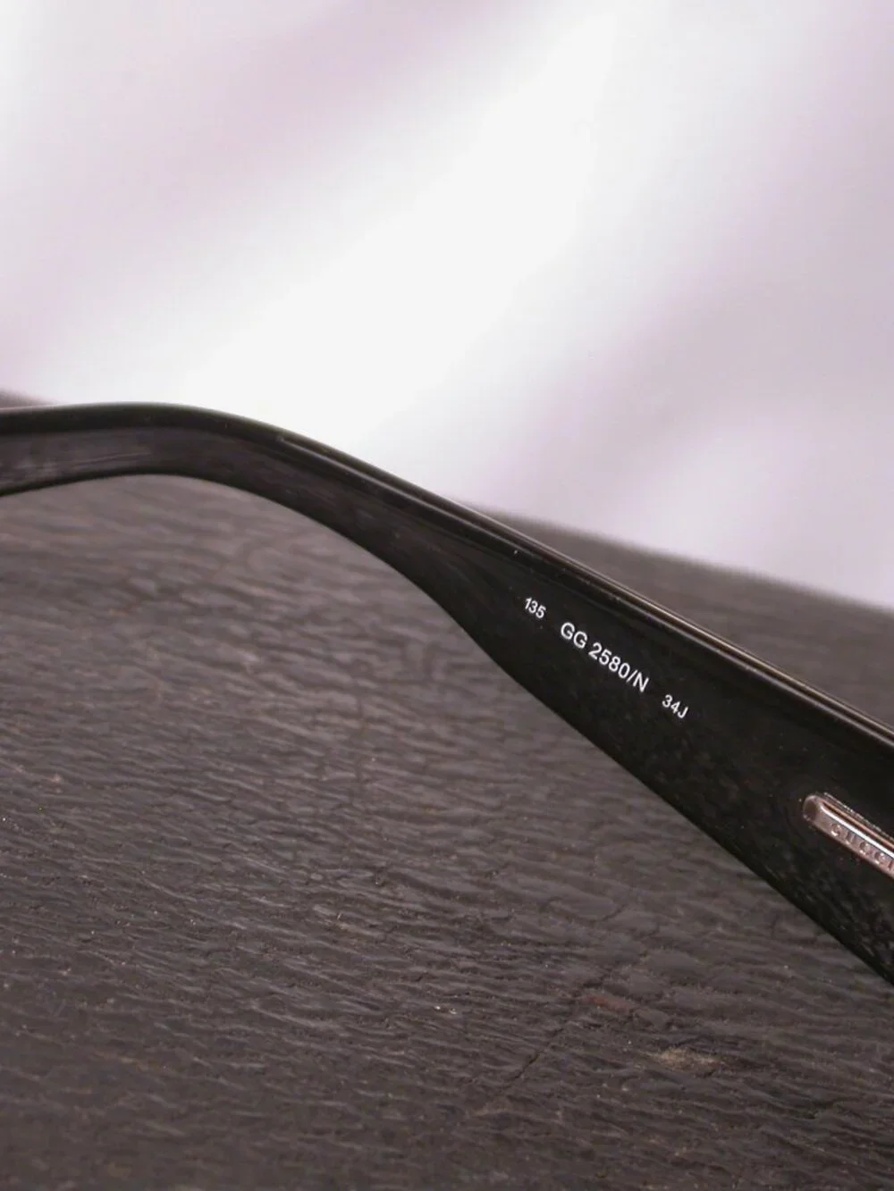 Authentic Gucci Metal Modern Jet Black Eyeglasses Frames Made in Italy